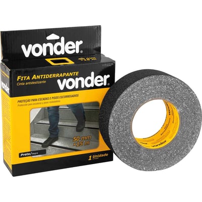 Fita antiderrapante, 50 mm x 15 m, preta