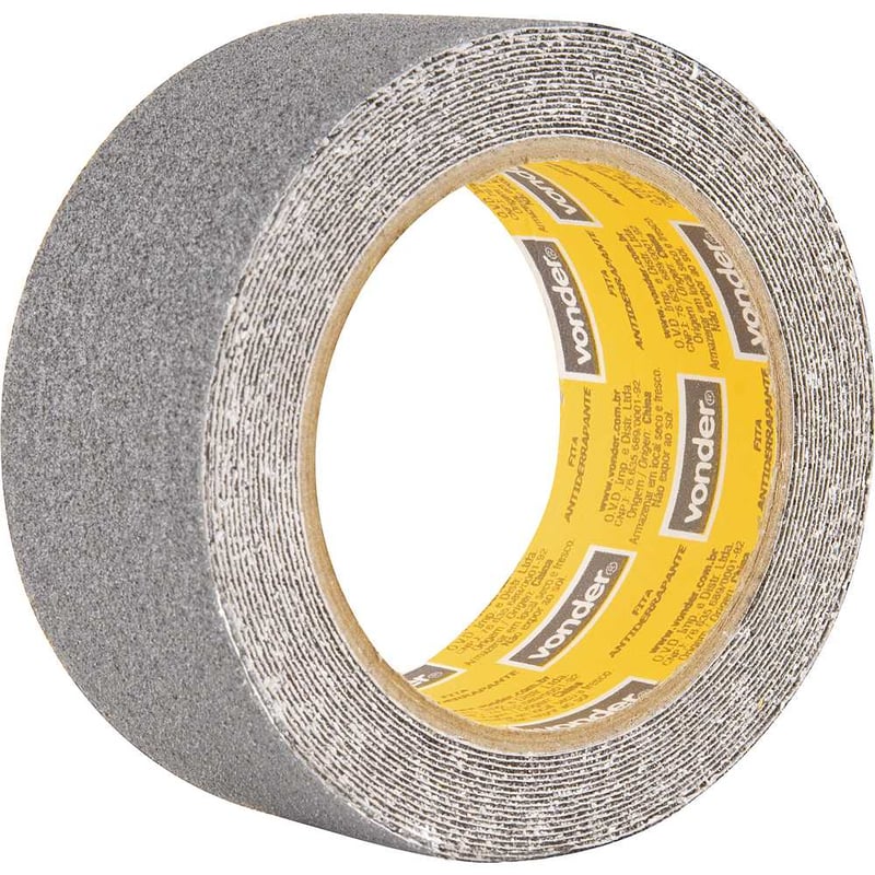 Fita antiderrapante, 50 mm x 5 m, cinza