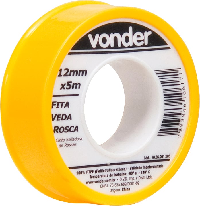 Fita veda-rosca 12 mm x 5 m