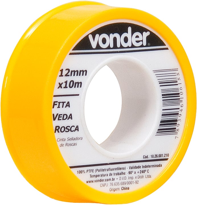 Fita veda-rosca 12 mm x 10 m