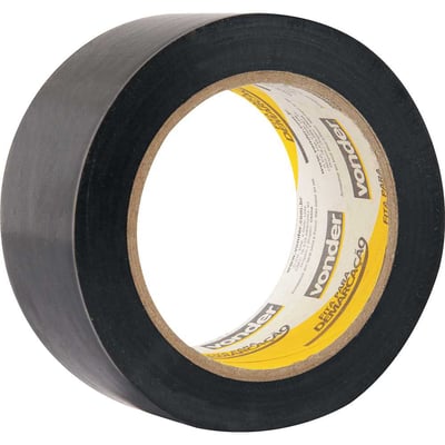 Fita adesiva para demarcação, 48 mm x 30 m preta