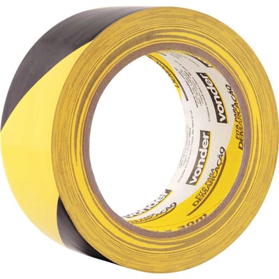 Fita adesiva para demarcação, 48 mm x 30 m zebrada