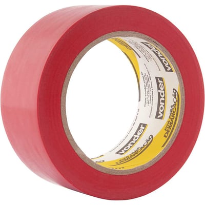 Fita adesiva para demarcação, 48 mm x 30 m vermelha