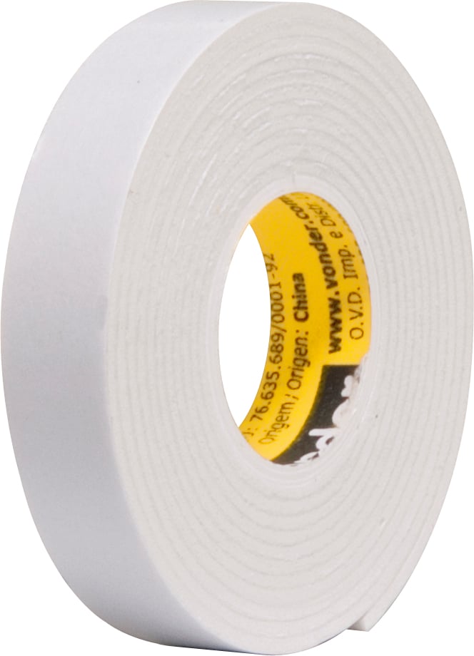 Fita dupla face, espuma, 12 mm x 1,5 m