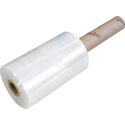 Filme stretch 150 mm x 300 m, 20 micra, rolo com aproximadamente 0,93 kg