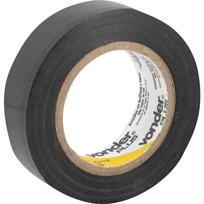 Fita isolante, 19,0 mm x 5 m, preta, VONDER PLUS
