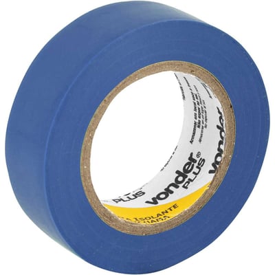 Fita isolante, 19 mm x 10 m, azul, VONDER PLUS