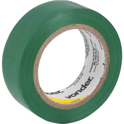 Fita isolante, 19 mm x 10 m, verde