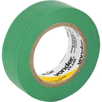 Fita isolante, 19 mm x 10 m, verde, VONDER PLUS