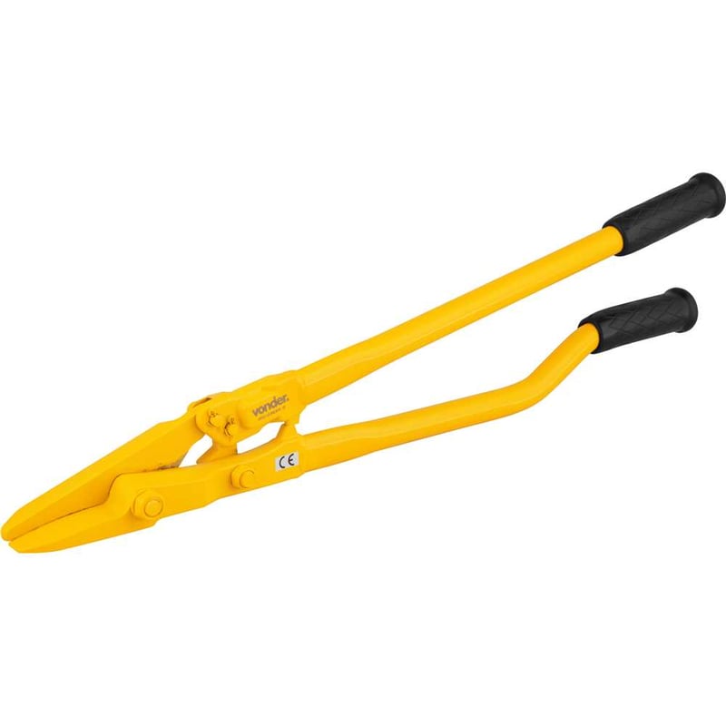 Tesoura para fitas de aço de 3/8" a 2", espessura até 1,2 mm
