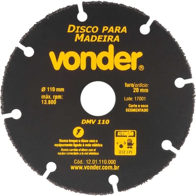 Disco de corte para madeira 110 mm