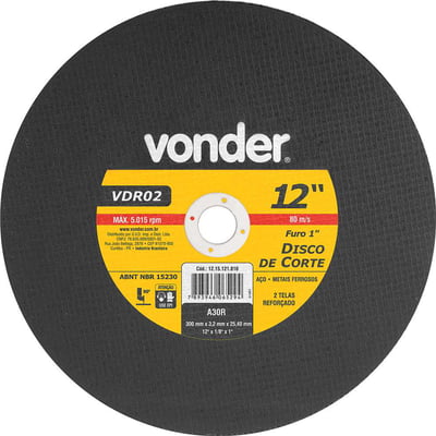 Disco de corte 300 mm x 3,2 mm x 25,40 mm VDR02