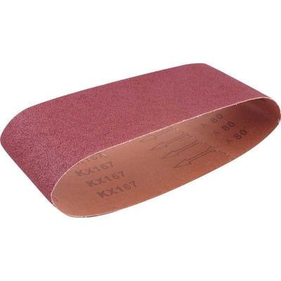 Cinta de lixa 100,0 mm x 610,0 mm, G 80, embalagem com 10 peças