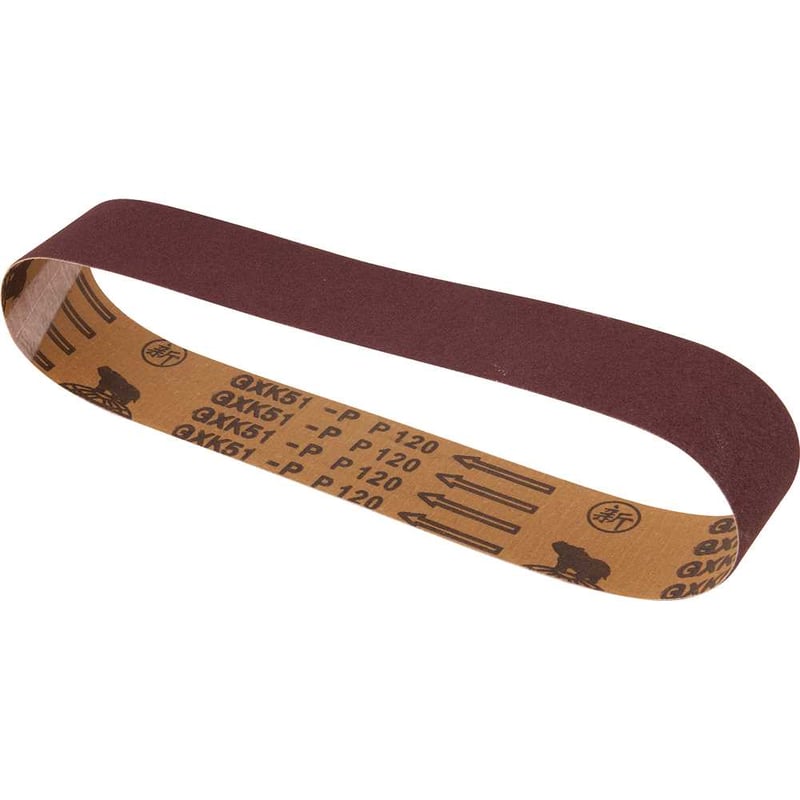 Lixa em cinta, 50 mm x 686 mm, G 120, embalagem com 5 peças