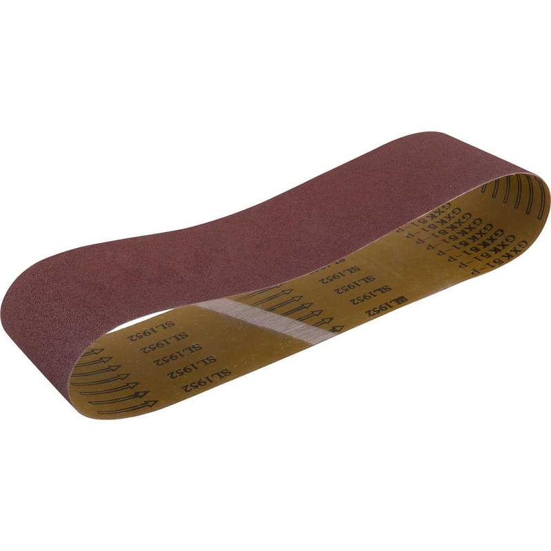 Lixa em cinta, 100 mm x 915 mm, G 80, embalagem com 5 peças