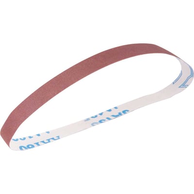 Cinta de lixa 15,0 mm x 454,0 mm, G 180, embalagem com 5 peças