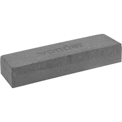 Pedra para afiar, dupla face, 6", retangular, em blister