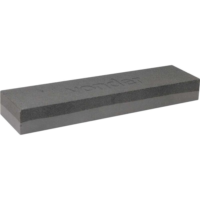 Pedra para afiar, dupla face, 8", retangular, em blister