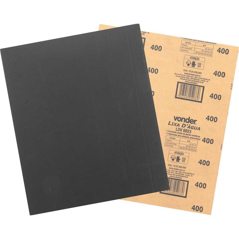Lixa d'água LDV 0023 grão 400