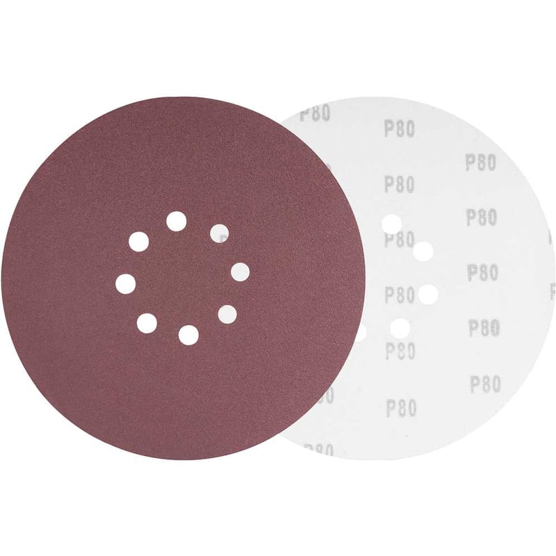 Disco de lixa com costado em pluma 225 mm, grão 80, para as lixadeiras LPV 400B, LPV 600, LPV 925, LPV 950B e LPV 1000