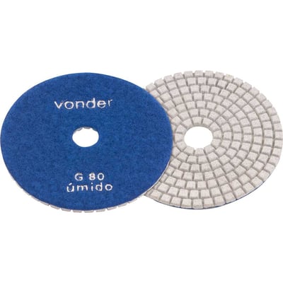 Disco de lixa diamantado com costado em pluma 4", grão 80