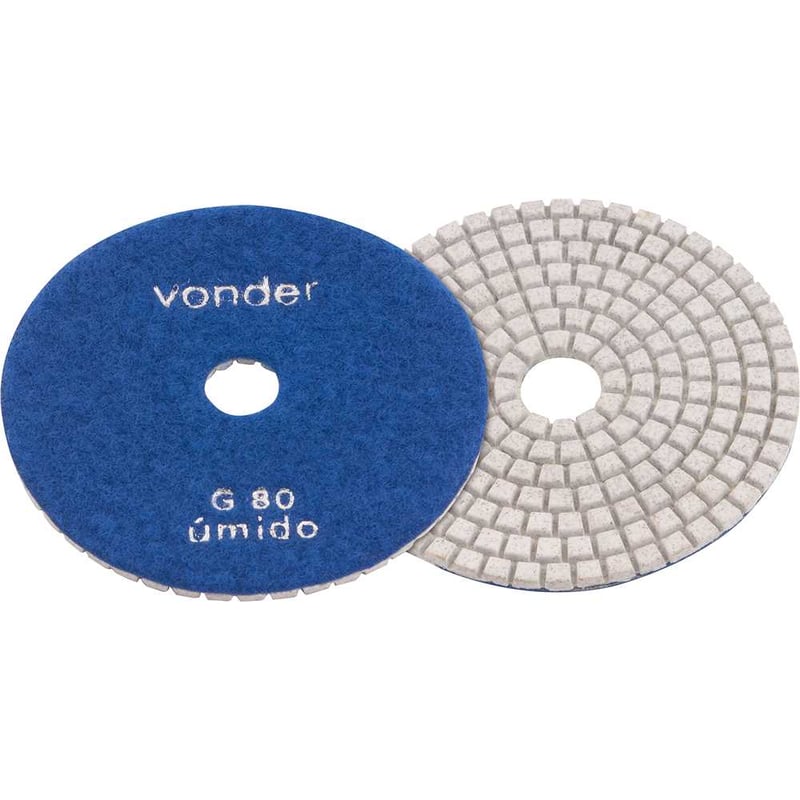 Disco de lixa diamantado com costado em pluma 4", grão 80