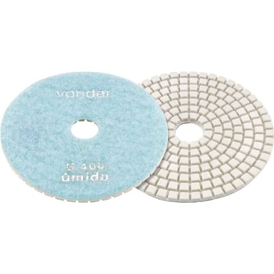 Disco de lixa diamantado com costado em pluma 4", grão 400