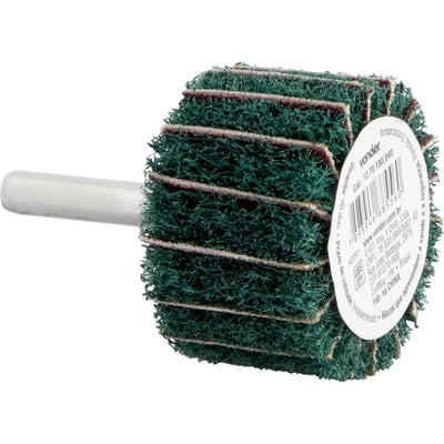 Roda com haste para remoção e acabamento, 40 mm x 25 mm, grão 180