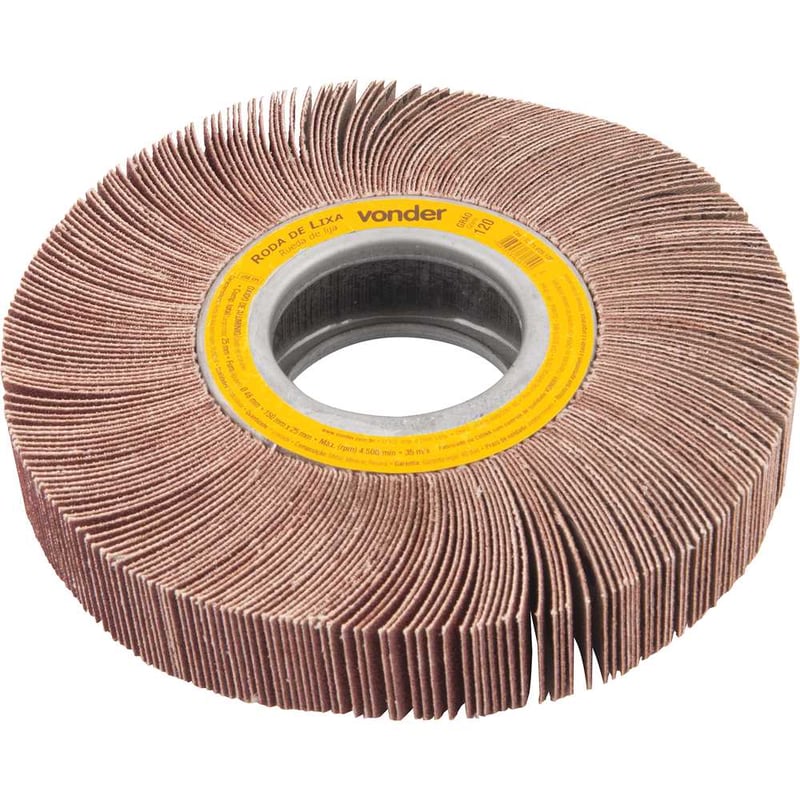 Roda de lixa, 150 mm x 25 mm, sem haste, grão 120