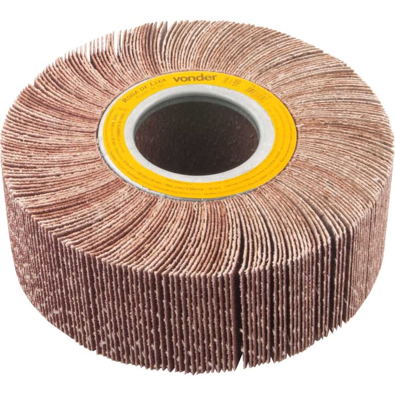 Roda de lixa, 150 mm x 50 mm, sem haste, grão 100