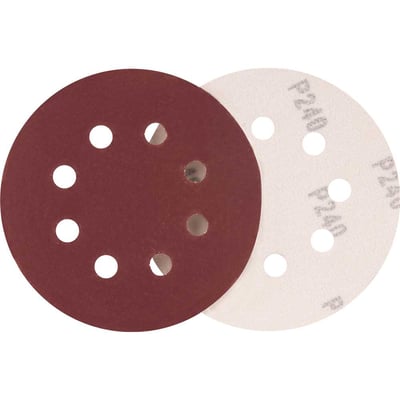 Disco de lixa com costado em pluma 125 mm, grão 240, embalagem com 10 peças, para ILOV 1813, LRV 355, LRD 355