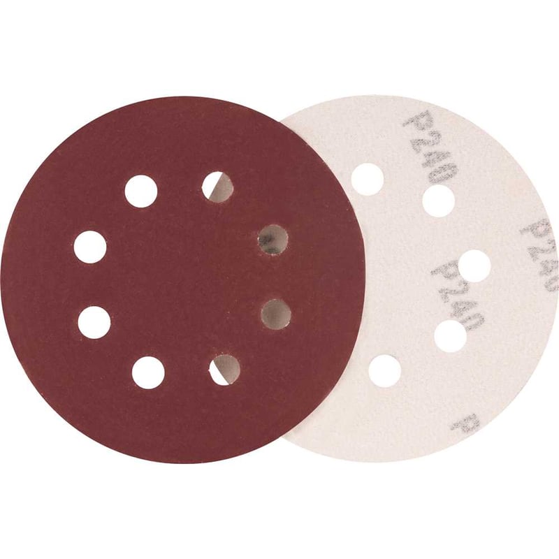 Disco de lixa com costado em pluma 125 mm, grão 240, embalagem com 10 peças, para ILOV 1813, LRV 355, LRD 355