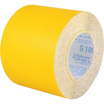 Lixa costado de papel em rolo, 120 mm x 25 m, grão 100