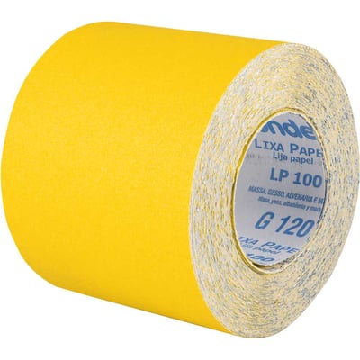 Lixa costado de papel em rolo, 120 mm x 25 m, grão 120