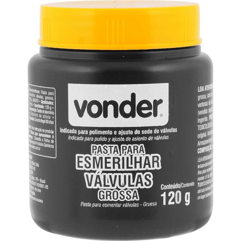 Pasta para esmerilhar válvulas, grossa, 120 g