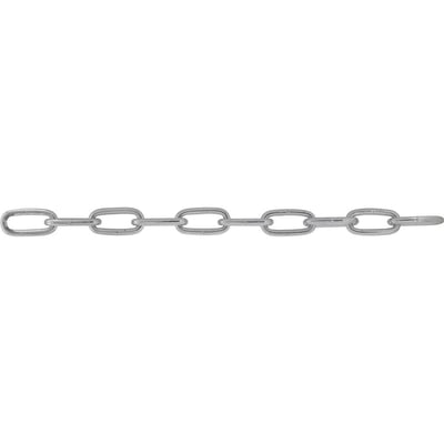 Corrente zincada, com elo longo, 3,2 mm - 1/8"