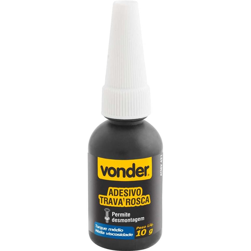 Adesivo trava rosca, médio torque, com 10 g