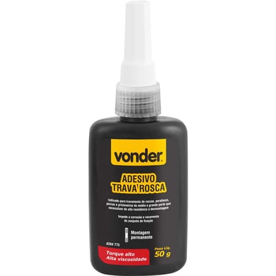 Adesivo anaeróbico para travamento de rosca, torque alto, ATAV 775, 50 g