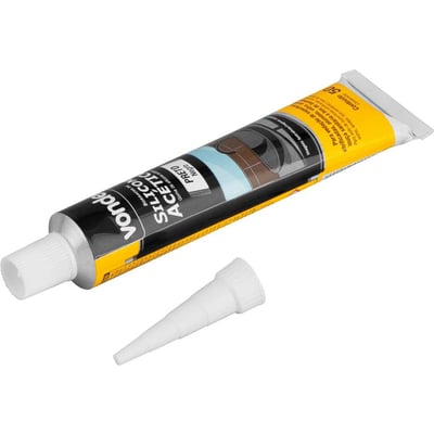 Borracha de silicone acético, preto, 50 g