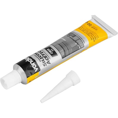 Borracha de silicone acético, cinza, 50 g, blíster