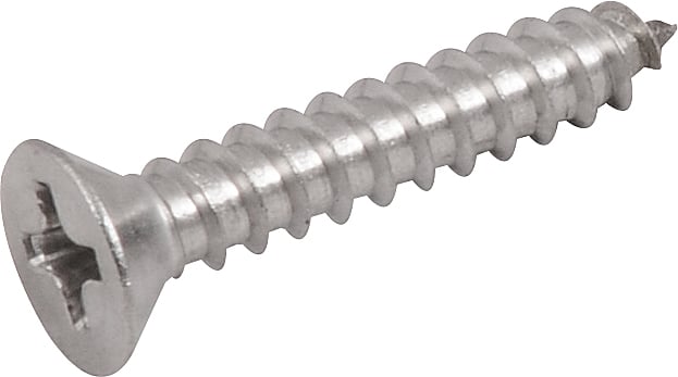 Parafuso autoatarraxante inox, 3,5 mm x 19,0 mm, cabeça chata, phillips