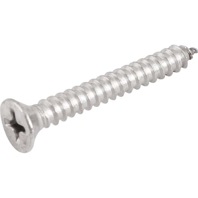Parafuso autoatarraxante inox, 4,2 mm x 32,0 mm, cabeça chata, phillips