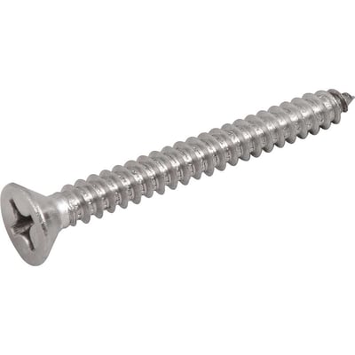 Parafuso autoatarraxante inox, 5,5 mm x 50,0 mm, cabeça chata, phillips