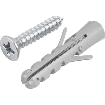 Parafuso autoatarraxante, 3,5 mm x 19,0 mm, cabeça chata, phillips, com bucha 5 mm