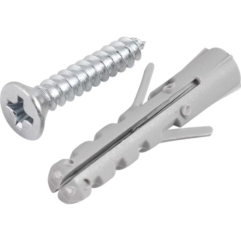Parafuso autoatarraxante, 3,5 mm x 19,0 mm, cabeça chata, phillips, com bucha 5 mm