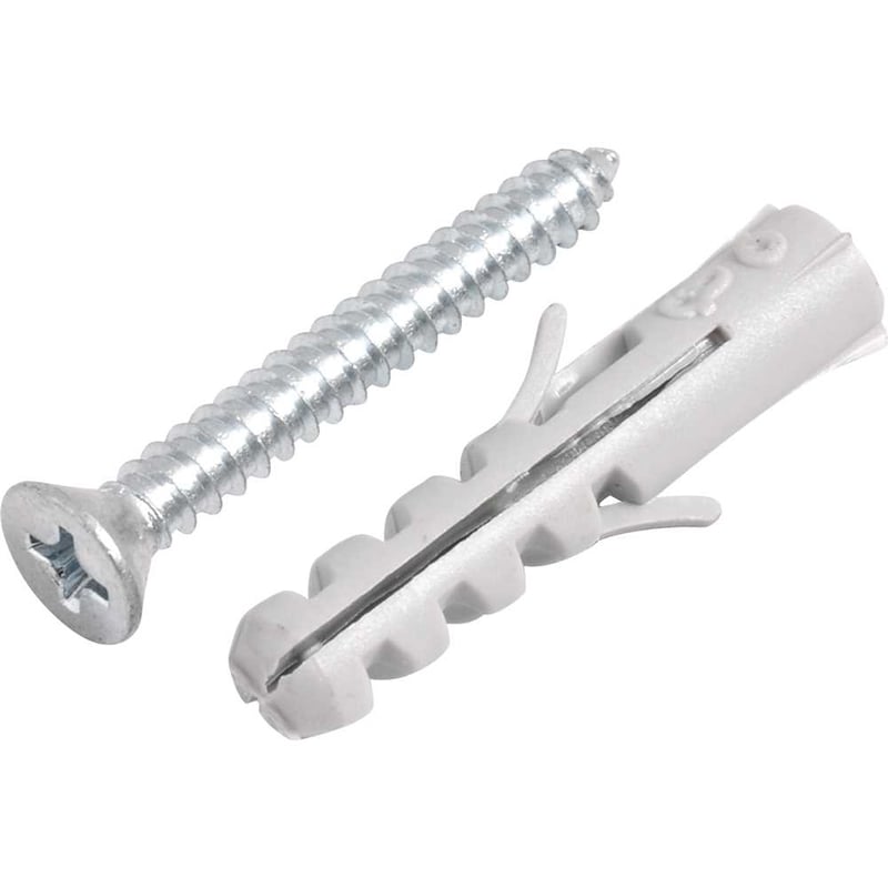 Parafuso autoatarraxante, 3,9 mm x 32,0 mm, cabeça chata, phillips, com bucha 6 mm