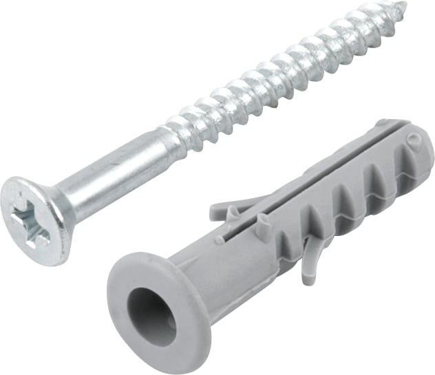 Parafuso madeira phillips, 3,8 mm x 40,0 mm, com bucha de nylon de 6,0 mm