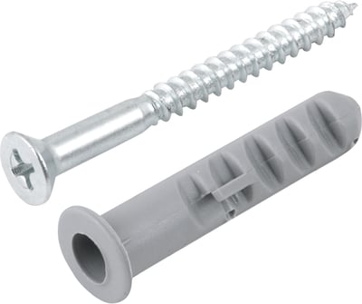 Parafuso madeira phillips, 4,8 mm x 50,0 mm, com bucha de nylon de 8,0 mm