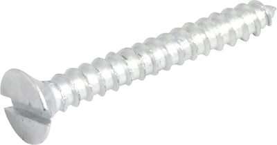 Parafuso madeira 3,2 mm x 25 mm, cabeça chata, zincado