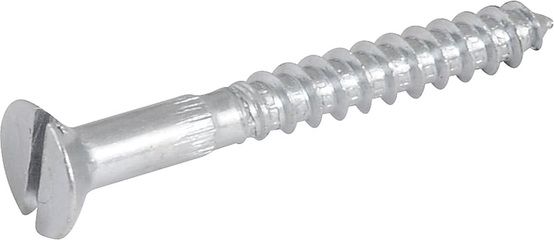 Parafuso madeira 4,8 mm x 40 mm, cabeça chata, zincado